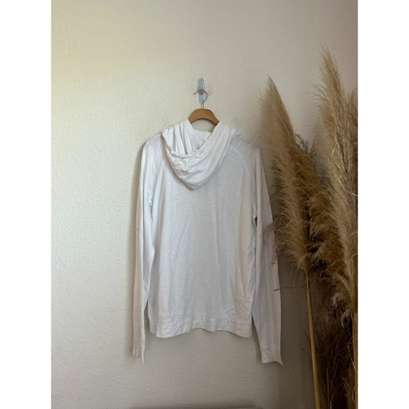 Good‎ Man Brand white Soft Slub Hoodie sweater size L - Picture 8 of 8